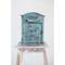 Hello Honey® 12" Distressed Blue Embossed Tin Mail Box
